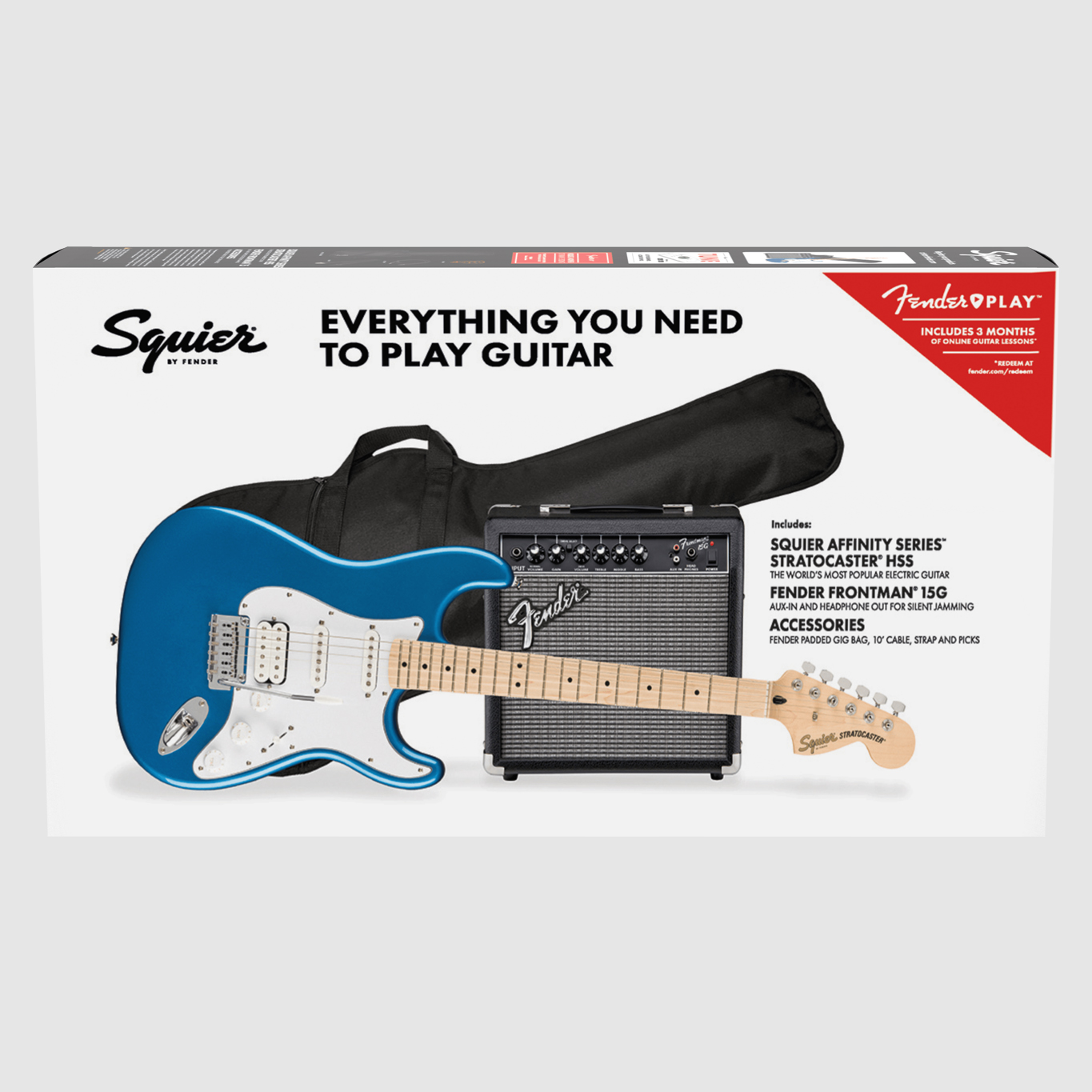 Fender Affinity Strat Pack HSS Lake Placid Blue